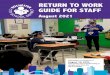 RETURN TO WORK GUIDE FOR STAFF