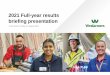 2021 Full-year results briefing presentation