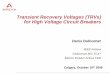 Transient Recovery Voltages (TRVs) for High Voltage 