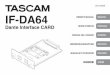 IF-DA64 Owner's Manual RevB - Tascam Europe | Audio 