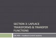 Section 3 Laplace Transforms & Transfer Functions