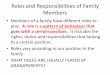 Roles and Responsibilities of Family Members