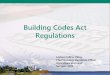 Building Codes Act Regulations - Prince Edward Island
