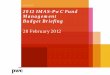 2012 IMAS-PwC Fund Management Budget Briefing