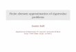 Finite element approximation of eigenvalue problems