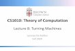 CS1010: Theory of Computation - Brown University