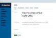 How to choose the right CMS