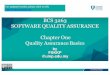 BCS 3263 SOFTWARE QUALITY ASSURANCE Chapter One …
