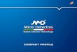 COMPANY PROFILE - M.D. Micro Detectors SpA