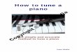 How to tune a piano Olalla