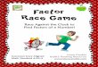 Factor Race Math Game - Fractions Unit
