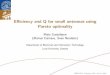 Efficiency and Q for small antennas using Pareto optimality