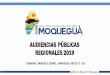 AUDIENCIAS PÚBLICAS REGIONALES 2019
