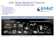 UAC New Website Tutorial