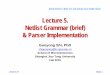 Lecture 5. Netlist Grammar (brief) & Parser Implementation