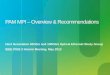 PAM MPI: Overview & Recommendations