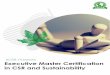 in CSR and Sustainability Executive Master Certification
