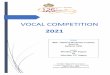 VOCAL COMPETITION - Royal South Street