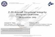 F-35 Aircraft Structural Integrity Program Overview