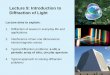 Lecture 9: Introduction to Diffraction of Light
