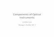 Components of Optical Instruments - Instrumental Analysis