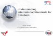 Understanding International Standards for Residues