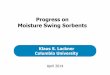 Progress on Moisture Swing Sorbents - Columbia University