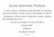 Gross Domestic Product - Government and Economics