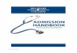 NEW ADMISSIONS HANDBOOK - Adjunct Orientation