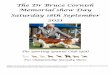 The Dr Bruce Cornish Memorial show Day Saturday 18th 