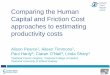 Comparing the Human Capital and Friction Cost approaches 