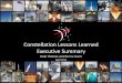 Constellation Lessons Learned Executive Summary