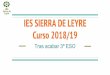 Curso 2018/19 IES SIERRA DE LEYRE