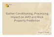 Gather Conditioning, Processing Impact on AVO and Rock 