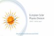 European Solar Physics Division