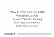 How Home Energy Plus Weatherization Saves Clients Money