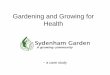 Gardening and Growing for Health - Sustain