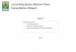 Local Allocations Master Plans Consultation Report