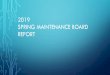 2018 spring maintenance report - NSRAA