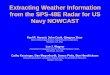 Extracting weather information from the SPS-48E radar for 
