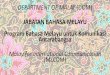 JABATAN BAHASA MELAYU Program Bahasa Melayu untuk