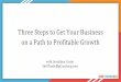 on a Path to Profitable Growth Three Steps to Get Your 