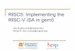 RISC5: Implementing the RISC-V ISA in gem5