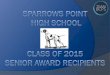 Class of 2014 Senior Award Recipients