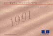 Unilever Annual Accounts 1991