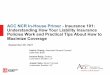 ACC NCR In-House Primer -Insurance 101: Understanding …