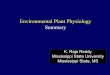 Environmental Plant Physiology Summary