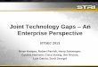 Joint Technology Gaps An Enterprise Perspective