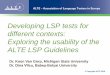 Developing LSP tests for different contexts: Exploring the 
