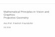 Mathematical Principles in Vision and Graphics: Projective 